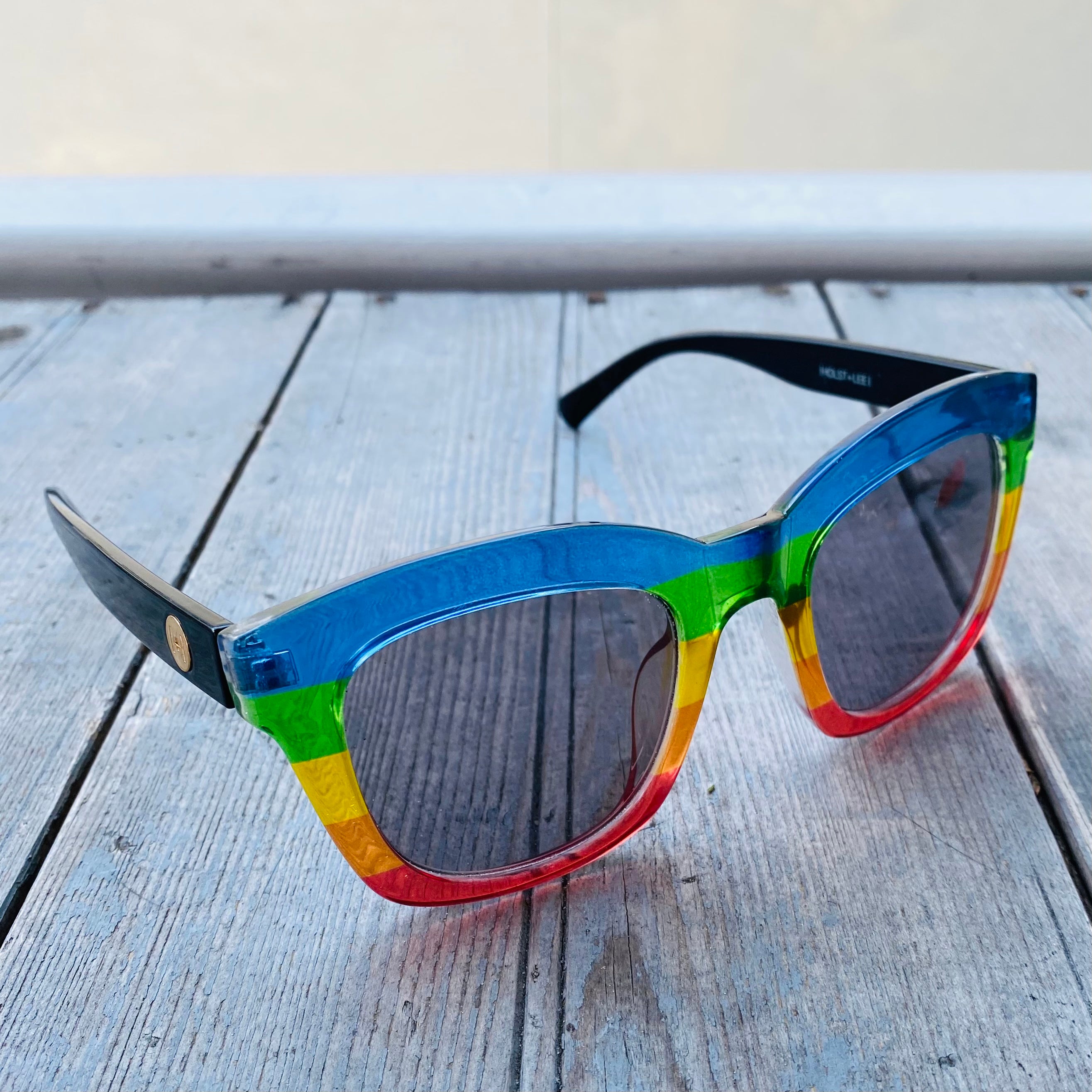 Pit Viper Polarized Sunglasses Multicolor Lens White Speckled Frames UV400  New | eBay